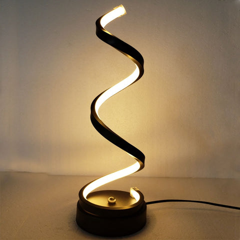 Modern LED Spiral Table Lamp