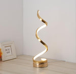 Modern LED Spiral Table Lamp