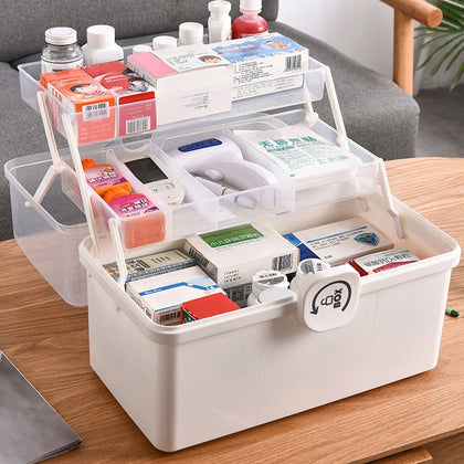Layer Portable First Aid Kit Storage Box
